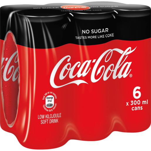 Coca-Cola Zero 300ml X 6